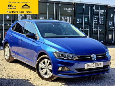Used VW Polo SE 95 HP (69 kW) 2019 Blue Hatchback