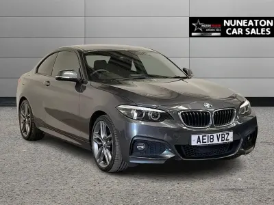 Usado BMW 218 M Sport 136 HP (100 kW) 2018 Cinzento Coupé