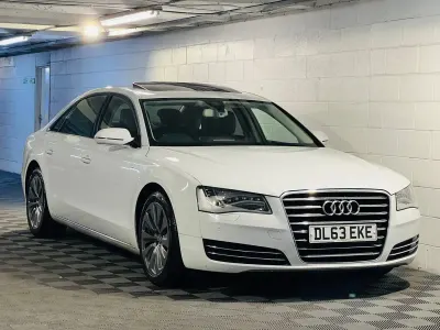 Used Audi A8 245 HP (180 kW) 2013 White Sedan
