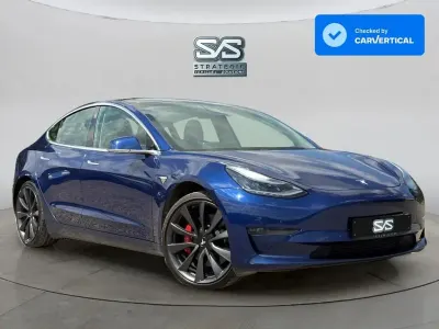 Used Tesla Model 3 Performance 461 kW (627 HP) 2020 Blue Sedan