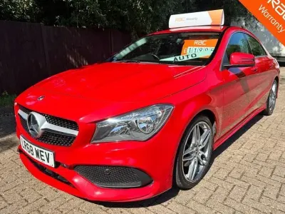 Used Mercedes CLA180 AMG line 2018 Red Coupe