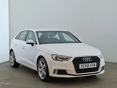 Used Audi A3 Sport 116 HP (85 kW) 2018 White Sedan