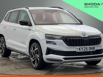 Used Skoda Karoq SportLine 140 HP (102 kW) 2025 Moon white metallic SUV