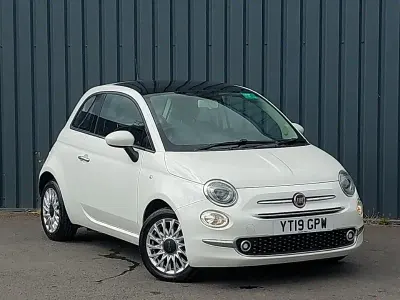 Used Fiat 500 Lounge 69 HP (50 kW) 2019 White Hatchback