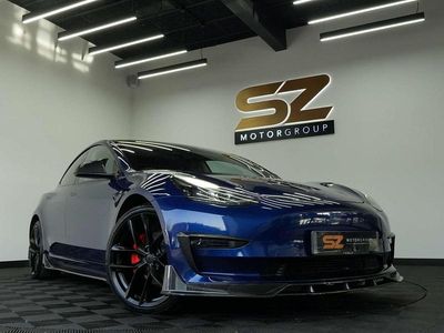 Blue Used 2021 Tesla Model 3 Long Range AWD Sedan | £17,295 (Fair price)