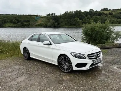 Used Mercedes C250 AMG line 204 HP (150 kW) 2014 White Sedan