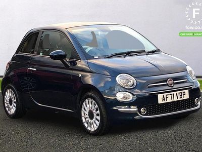 Blue Used 2021 Fiat 500 Dolcevita Cabriolet | £10,399 (Fair price)