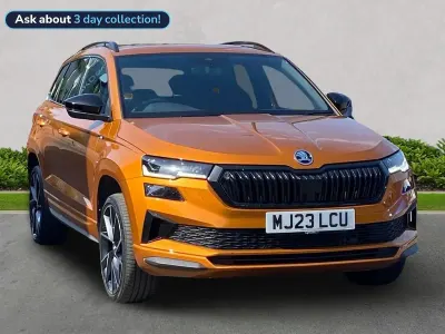 Used Skoda Karoq SportLine 150 HP (110 kW) 2023 Orange SUV