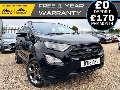 Black Used 2018 Ford Ecosport ST-Line SUV | £6,990 (Fair price)