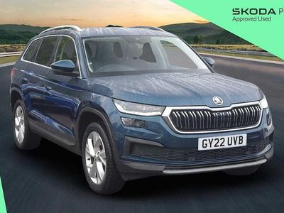 Petrol blue metallic Used 2022 Skoda Kodiaq SE L SUV | £24,219 (Fair price)