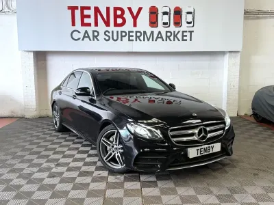 Used Mercedes E220 AMG line 194 HP (142 kW) 2017 Black Sedan