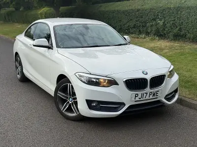 Begagnad BMW 218 Sport Line 2017 Vit Sportkupé
