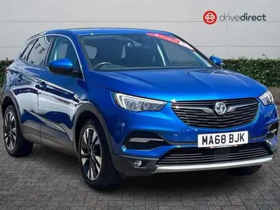 Used Vauxhall Grandland X Sport 120 HP (88 kW) 2018 Blue SUV