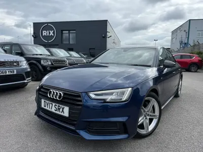 Used Audi A4 S-Line 190 HP (139 kW) 2017 Blue Sedan