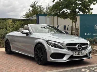 Used Mercedes C300 AMG Line Premium Plus 245 HP (180 kW) 2017 Silver Cabriolet