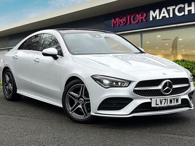 White Used 2021 Mercedes CLA180 AMG line Sedan | £24,849 (Fair price)
