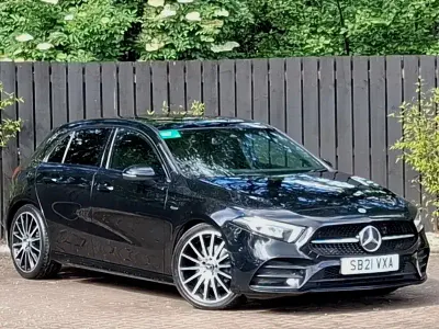 Used Mercedes A200 Exclusive 150 HP (110 kW) 2021 Black Coupe
