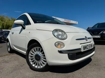 Used Fiat 500 Lounge 69 HP (50 kW) 2012 White Hatchback