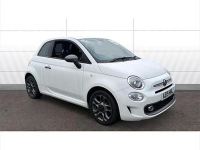 White Used 2019 Fiat 500 S Hatchback | £7,691 (Fair price)