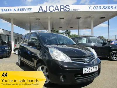 Used Nissan Note Tekna 110 HP (80 kW) 2010 Black Hatchback
