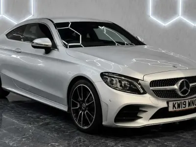Used Mercedes C300 AMG Line Premium 2019 Silver Coupe