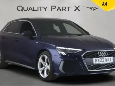 Used Audi A3 Sportback S-Line 110 HP (80 kW) 2023 Blue Hatchback