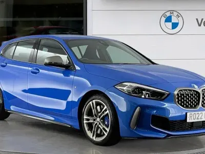 Used BMW M135 Comfort Edition 306 HP (225 kW) 2022 Blue Hatchback