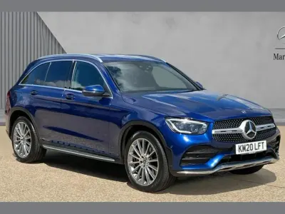 Used Mercedes GLC300 AMG Line Premium 245 HP (180 kW) 2020 Brilliant blue metallic SUV