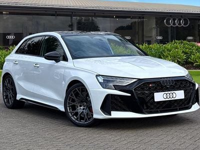 New Audi RS3 Advanced 2026 White Sedan