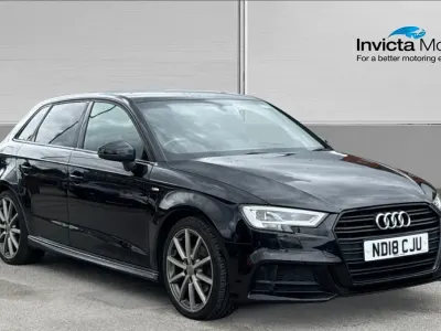 Used Audi A3 Black Edition 2018 Black Sedan