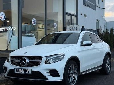 Used Mercedes GLC250 AMG line 204 HP (150 kW) 2018 White Coupe