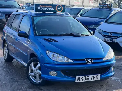 Used Peugeot 206 110 HP (80 kW) 2006 Blue Estate
