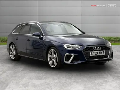 Used Audi A4 S-Line 200 HP (147 kW) 2024 Blue Estate