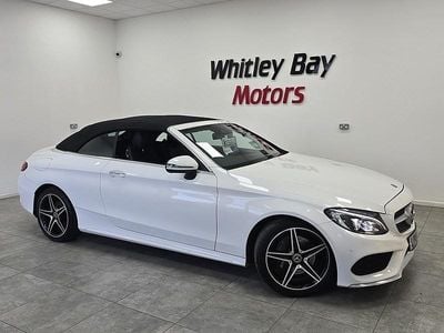 Used Mercedes C200 AMG line 2018 White Cabriolet