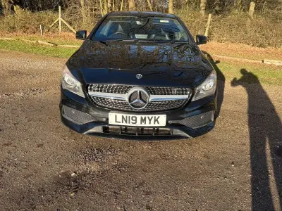 Used Mercedes CLA200 AMG line 2019 Black Coupe