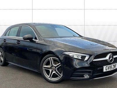 Used Mercedes A180 AMG line 136 HP (100 kW) 2019 Black Hatchback