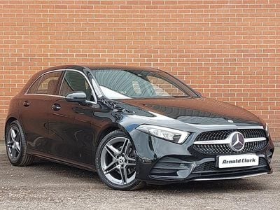 Used Mercedes A200 AMG line 163 HP (119 kW) 2018 Black Hatchback
