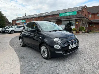 Used Fiat 500 Lounge 69 HP (50 kW) 2017 Black Hatchback