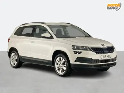 Used Skoda Karoq SE Technology 115 HP (84 kW) 2018 White SUV