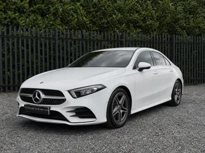 Used Mercedes A250 AMG line 2019 White Sedan