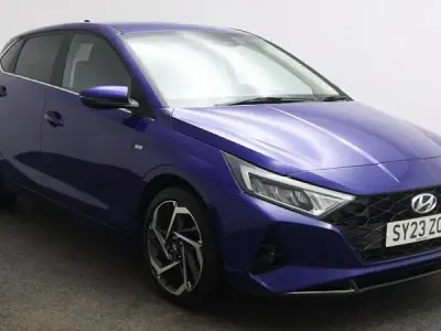 Used Hyundai i20 Premium 2023 Blue Hatchback