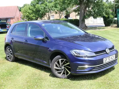 Used VW Golf VII Edition 150 HP (110 kW) 2020 Blue Hatchback