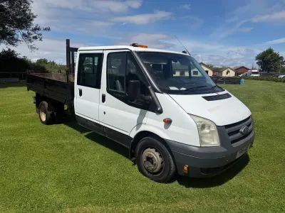 Used Ford Transit 100 HP (73 kW) 2011 White Cabriolet