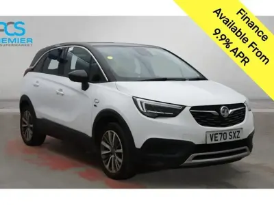 Used Vauxhall Crossland X 110 HP (80 kW) 2020 Summit white SUV