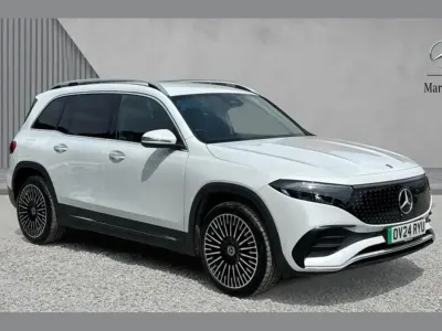 Used Mercedes EQB250+ AMG Line Premium 139 kW (190 HP) 2024 Moonstone white metallic SUV