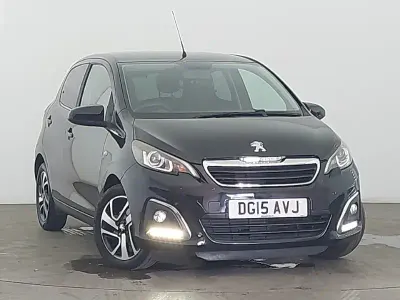 Used Peugeot 108 Allure 82 HP (60 kW) 2015 Black Hatchback