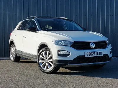 Used VW T-Roc Design 115 HP (84 kW) 2020 White SUV