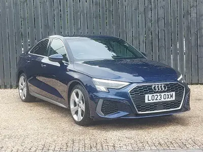 Used Audi A3 S-Line 110 HP (80 kW) 2023 Blue Sedan