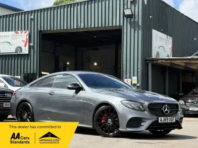 Used Mercedes E220 AMG line 194 HP (142 kW) 2019 Grey Coupe