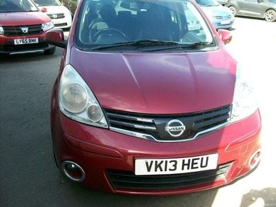 Used Nissan Note N-TEC 90 HP (66 kW) 2013 Red Hatchback